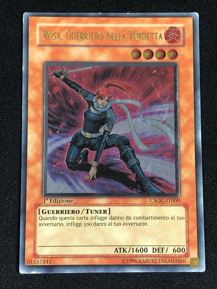 YUGIOH ROSE, WARRIOR OF REVENGE CSOC-EN000 1ST ULTIMATE LIGHT PLAY ITALIAN - Image 1 of 1