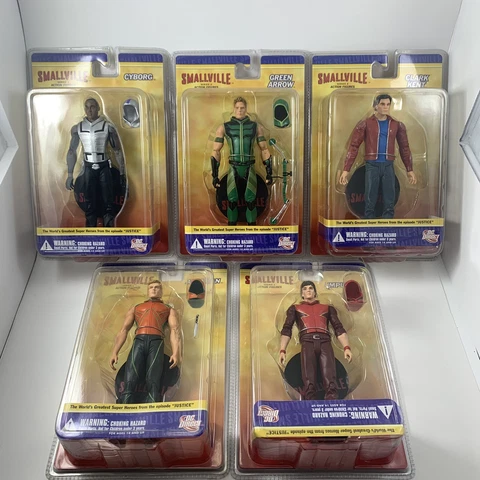 DC DIRECT SMALLVILLE CW SERIES 2 ACTION FIGURES - COMPLETE SET NEW SEALED Read! Cover