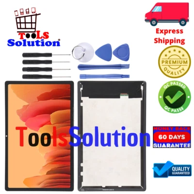 DISPLAY PER SAMSUNG GALAXY TAB A7 SM-T500 T505 CON FRAME BLACK PARI AD ORIGINALE - Immagine 1 di 3