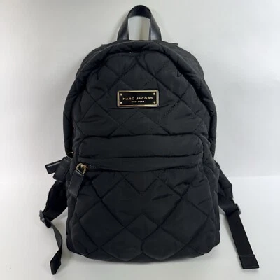 Bolso Mochila Marc Jacobs Negro Acolchado Nylon  Foto 1 de 4