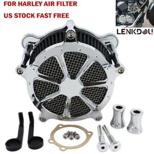 For Harley Air Cleaner Intake Filter Dyna Softail Road King Electra Street Glide - Picture 1 of 9