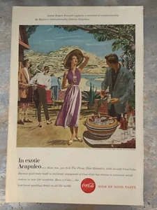 Zeitschriftenanzeige Coca Cola, Vintage 1957, 63/4" x 10". Siehe Kommentare und Bild. - Bild 1 von 2
