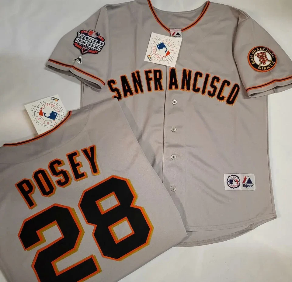 40531 San Francisco Giants BUSTER POSEY 2012 WORLD SERIES Baseball JERSEY - Image 1 of 1