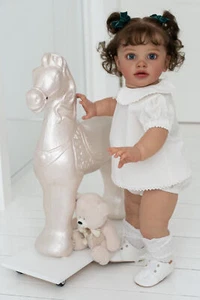 26" Realistic Reborn Toddler Doll Soft Body Silicone Reborn Newborn Baby Doll - Picture 1 of 6