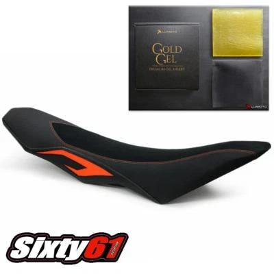 KTM Enduro R SMC SMC-R Seat Cover with Gel Luimoto 2008-2018 Suede Carbon Black - Image 1 of 4