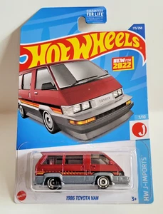Hot Wheels Error 2022 HW J-imports 1986 Toyota Van  With Half Chrome Rear Wheel - Picture 1 of 4