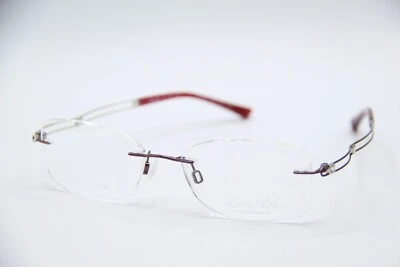 NUEVA LÍNEA ART CHARMANT XL2051 BORGOÑA AUTÉNTICO GAFAS DE DISEÑO 52-17 Foto 1 de 4