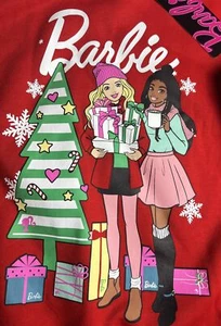 NEW Barbie Girl's Sweatshirt  Crewneck Red   MEDIUM   NWT - Picture 1 of 5