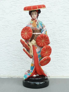 Spieluhr - sich drehende japanische Geisha auf Music Box, 50er/60er Jahre - Bild 1 von 6