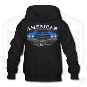 Children's 1970 Chevrolet El Camino American Muscle Car Hoodie - Picture 1 of 19