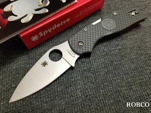 Spyderco Chaparral Lightweight CTS-XHP Satin Plain Blade Gray FRN C152PGY - Picture 1 of 5