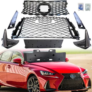 For 2017-22 Lexus IS250 IS300 IS350 F Sport Front Grille Assembly Grey W/O Trim - Picture 1 of 16