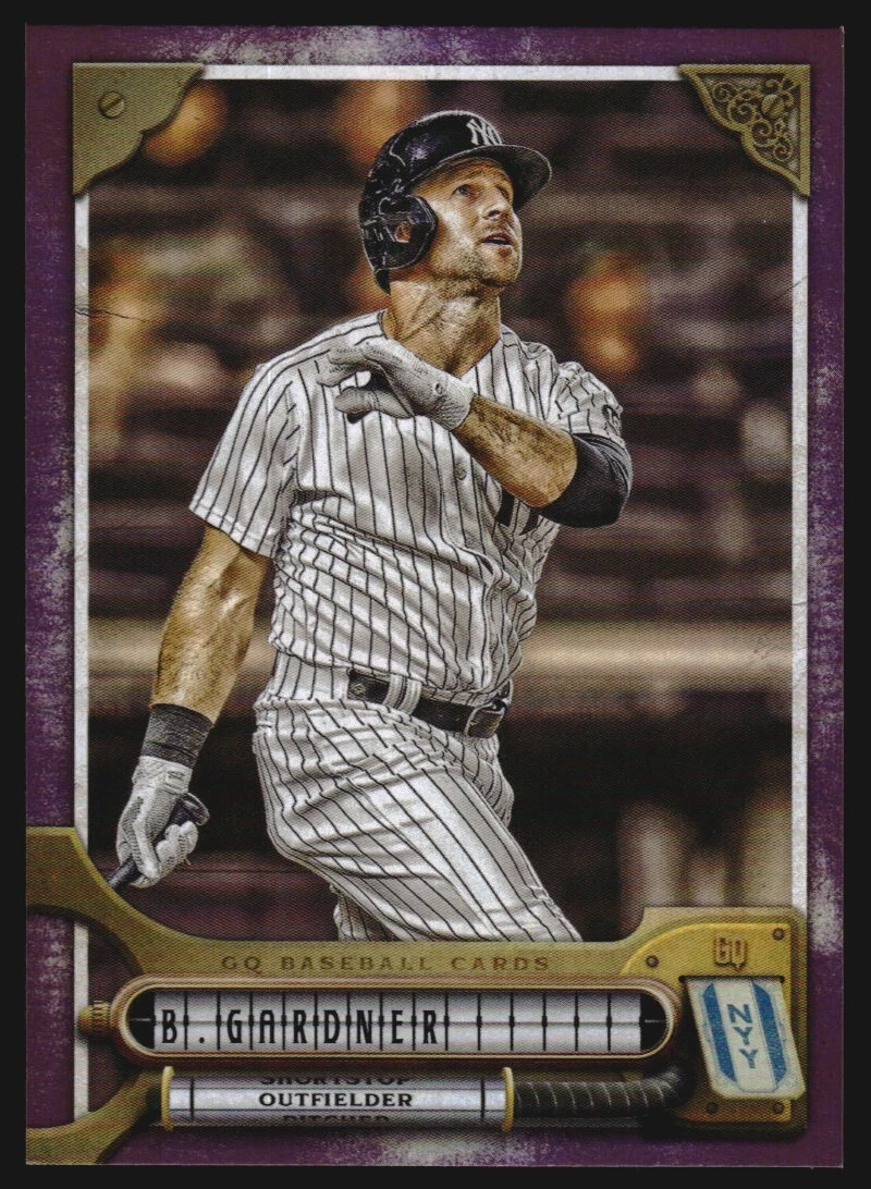 2022 Topps Gypsy Queen Mauve New York Yankees Baseball #202 Brett Gardner /75