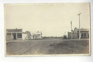 Naicam, Saskatchewan Street Scene RPPC - Foto 1 di 2