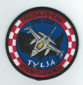 125th FS 'TULSA VIPERS' ONE 2020 F-16 (THEIR LATEST) patch - Picture 1 of 1
