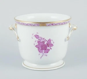Herend Węgry. Doniczka "Apponyi" z ręcznie malowanej porcelany. Lata 70. - Zdjęcie 1 z 5