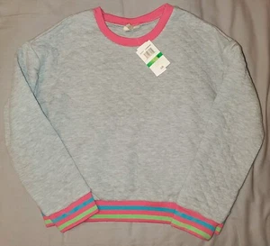 Self Esteem Heather Grey Multicolor Sweatshirt Kid's Size Large 14 NWT Sweater - Picture 1 of 1