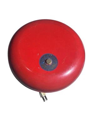 Timbre de alarma contra incendios Wheelock 10" rojo interior exterior 115VAC UL Foto 1 de 4