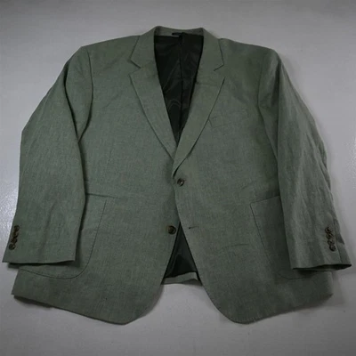 Blazer Traje Chaqueta Abrigo Deportivo Stafford 52S Verde Espiga Lino Para Hombre Foto 1 de 4