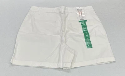 Pantalones cortos chinos para mujer Gloria Vanderbilt, blancos, talla 12 Foto 1 de 4