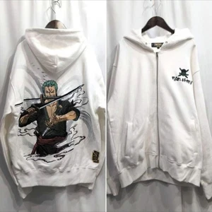Karakuri Tamashii One Piece Full Zip Embroidered Hoodie ZoroJapanese size L - Picture 1 of 10