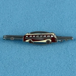 Vintage flexible Haarschneidemaschine Transport Bus Line Company Mitarbeiter Krawattennadel Clip #57719 - Bild 1 von 6