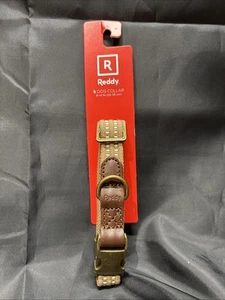 Reddy Tan Webbed Dog Collar, Small - Picture 1 of 8