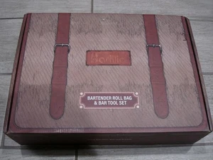 NUEVO Barillio Bartender Kit Bolsa - Juego de Mixología de 17 Piezas con Bolsa Rollo de Lona Encerada - Imagen 1 de 7