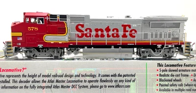 HO ATLAS 9067 MASTER DASH 8-40BW SANTA FE # 578 DC DCC - Image 1 of 3