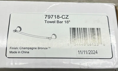 ​Delta 79718-CZ Cassidy 18 pulgadas Toallero en bronce champán Foto 1 de 2
