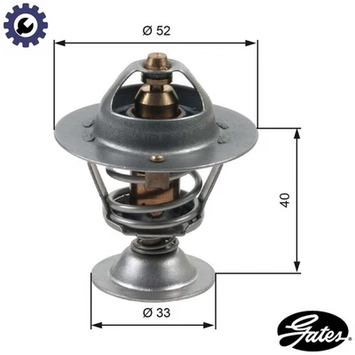 THERMOSTAT COOLANT TH31588G1 FOR LAND ROVER DEFENDER/Station/Wagon/SUV/Cabrio - Image 1 of 4