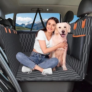 Back Seat Extender for Dogs-Supports 400lb,Waterproof Dog Car Seat Cover Hard - Picture 1 of 7