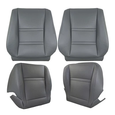 4PCS Gray Front Driver & Passenger Seat Covers For Toyota Land Cruiser 1990-1997 - Image 1 of 4