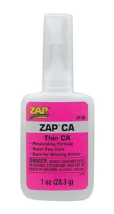 Zap PT08 Adesivi CA Colla Sottile Flacone da 1 oz - Foto 1 di 1