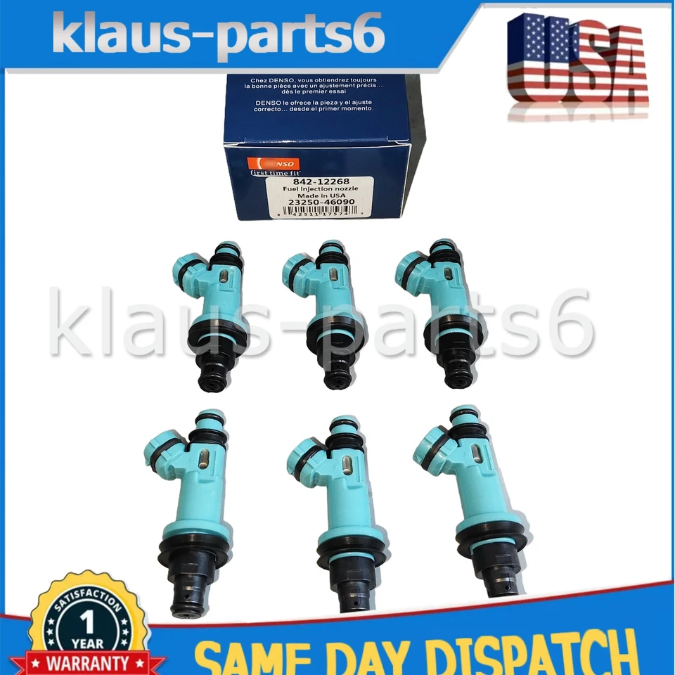 6x Denso Fuel Injector For Supra Lexus GS300 SC300 IS300 3.0L 23250-46090 Foto 1 de 4