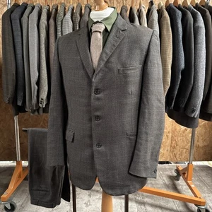 Traje de caña Austin Segunda Guerra Mundial emitido por el Dr 1944 Worsted Tweed dos piezas extremadamente raro 42" - Imagen 1 de 21