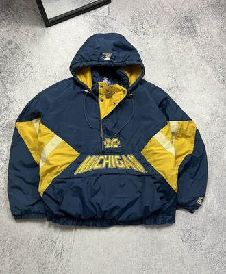 Vintage NCAA Starter Michigan Wolverines Jacket 90’s Rare Men's Size - Image 1 of 4