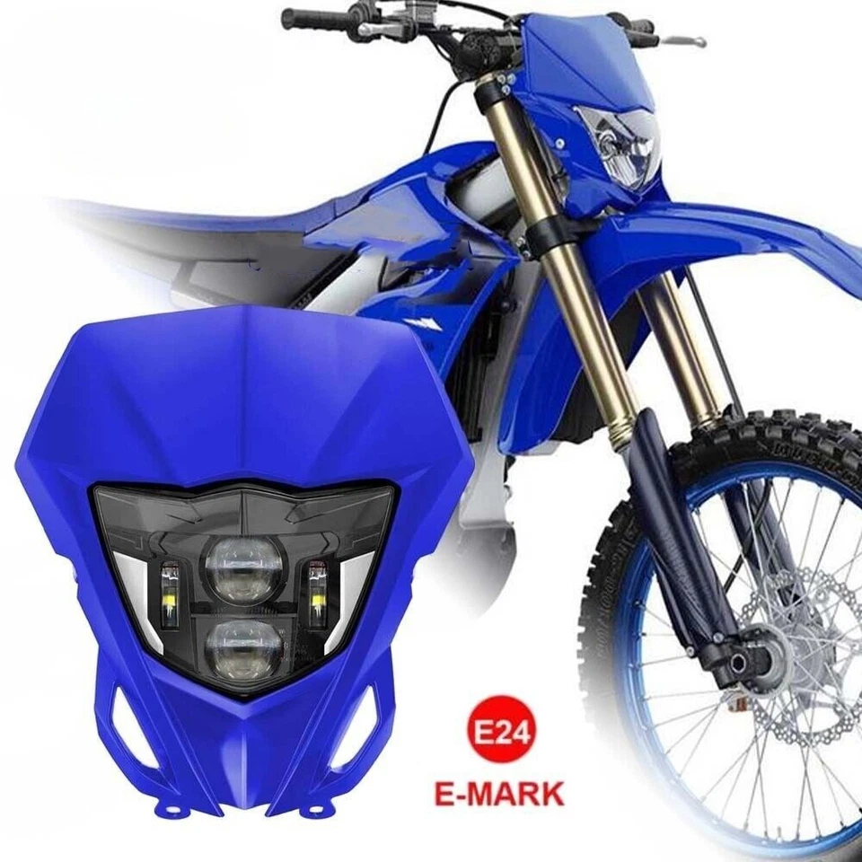 Faro LED con máscara para Yamaha YZ TTR WR 110 125 200 225 230 250 400 426 450 Foto 1 de 4