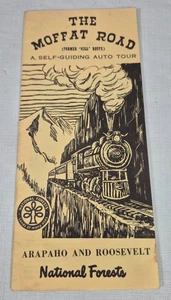 Vintage THE MOFFAT ROAD Arapaho & Roosevelt National Forests Broschüre  - Bild 1 von 9