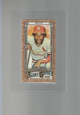 Mini borde dorado Topps Allen Ginter 2025 58 Ozzie Smith Cardinals Foto 1 de 2