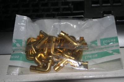 Genuine Lucas HT spark plug lead to distributor cap right angle connectors - Image 1 of 4