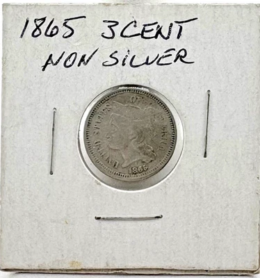 1865 3 Cent  - Image 1 of 2