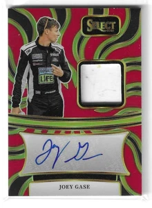 Joey Gase 15/49 Auto Sheet Metal Memorabilia Red Prizm 2025 Panini Select Racing - Bild 1 von 2