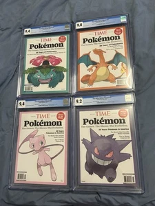 Time Pokemon Magazine Charizard, Gengar, Venusaur, and Mew CGC graded lot🔥 - Picture 1 of 22
