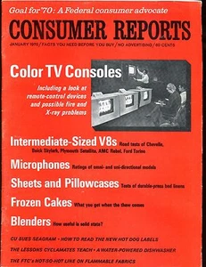Consumer Reports Magazine Janaury 1970 COlor TV Consoles VGEX No ML 020617jhe - Bild 1 von 1