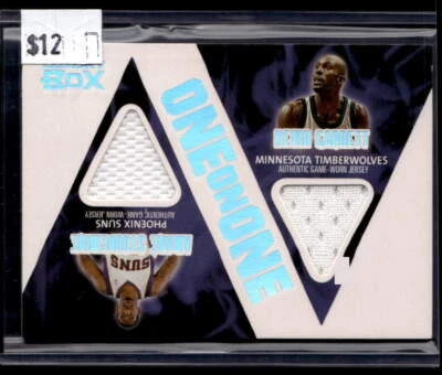 2005-06 Topps #OOR-SG Amare Stoudemire Kevin Garnett  Dual Relics #/225 - Image 1 of 2