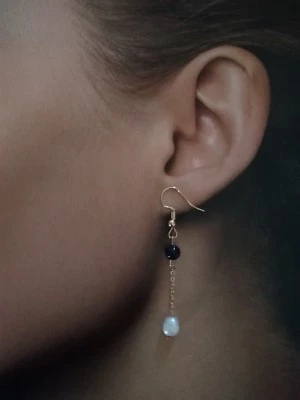 Genuine Freshwater Pearl Natural Baroque Pearl Earring Drops 8mm Rose Gold - image 1 of 4