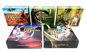 JUEGO DE MONEDAS DE PLATA AUSTRALIANA 2010 - 2011 5 X 0,5 $ Bush Babies I 5 x 1/2 oz - Imagen 1 de 10