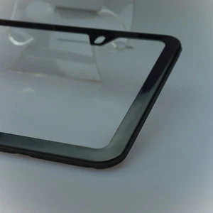 Slim License Plate Cover Frame Holder 2 Hole Stainless Steel Black Chrome Lexus - Picture 1 of 12