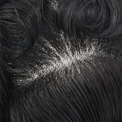 Sistema de reemplazo de cabello humano Toupee para hombre piel delgada toupee peluquería 8X10 marrón Foto 1 de 4